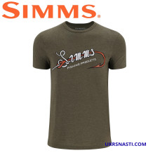 Футболка Simms Hook & Loop T-Shirt Military Heather